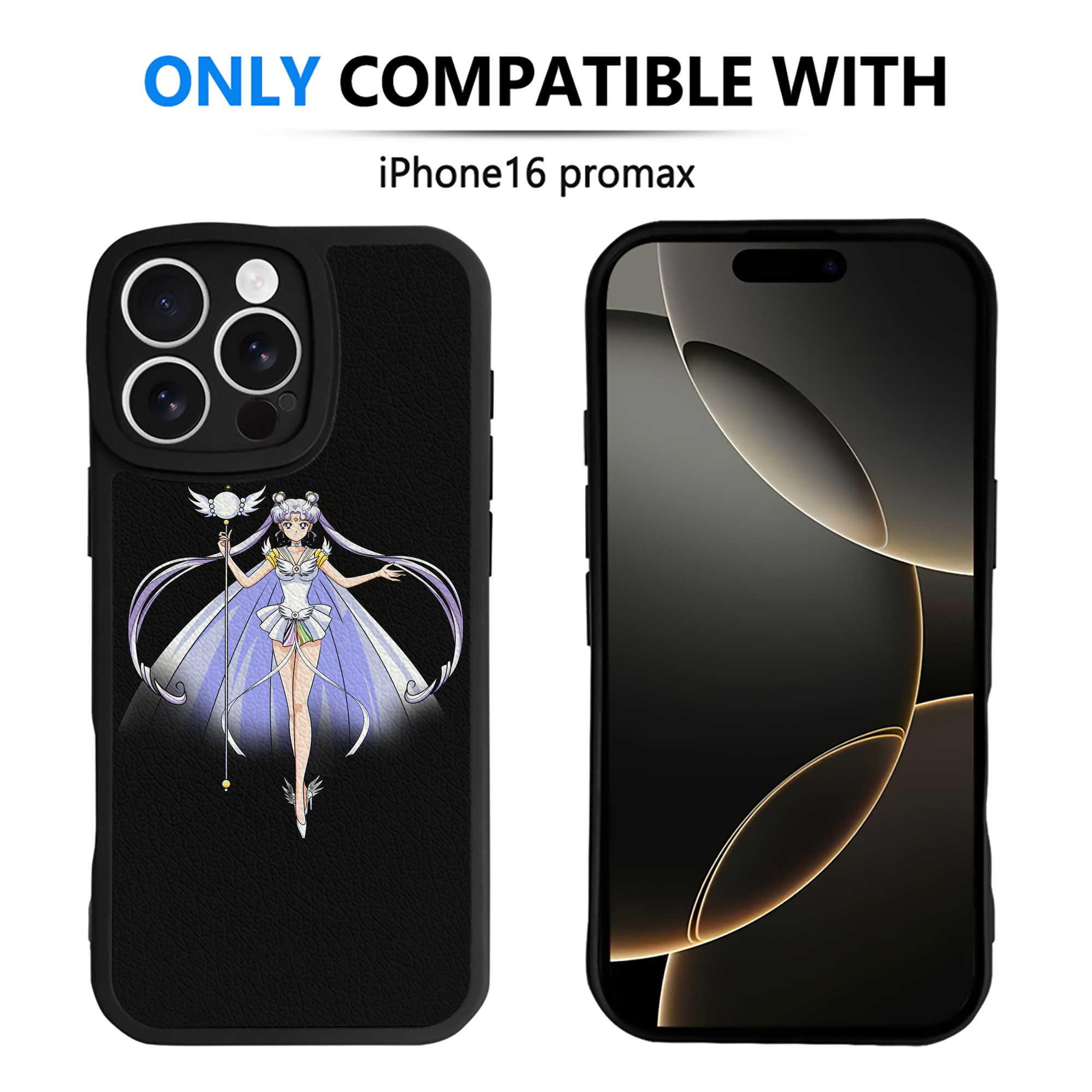 （画像用） 美少女戦士セーラームーン 月野 うさぎ つきの うさぎ Sailor Moon Tsukino Usagi 【iPhone 16シリーズ対応】シリコンスマホケース（レザー調） 材質：シリコン
